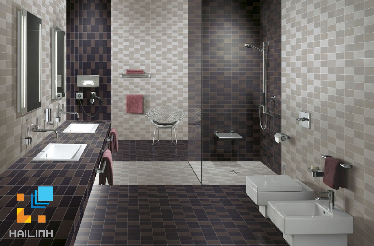 Chọn gạch Taicera cho phòng tắm theo kích thước
