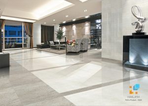 Gạch lát nền Taicera giảm sự trơn trượt cho phòng khách